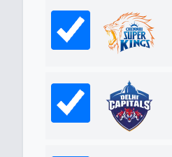 Checbox to check the items