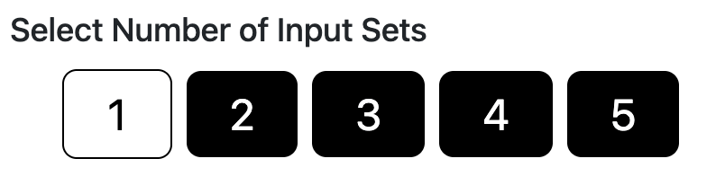 Select number of inputs